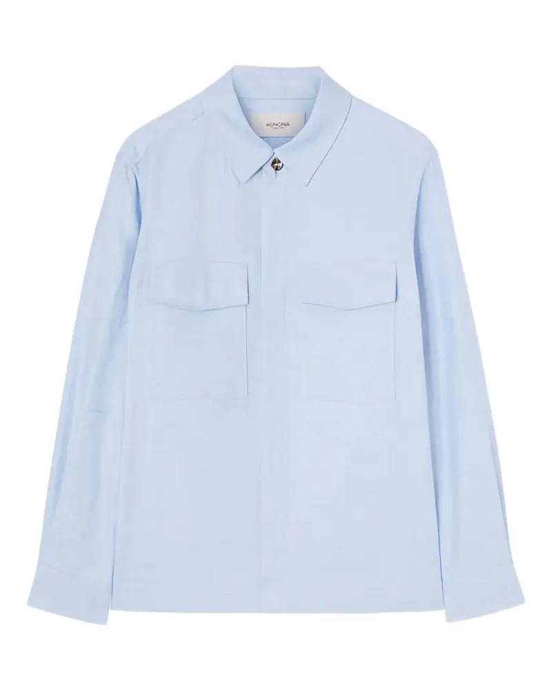 AGNONA linen shirt - Blau Blau