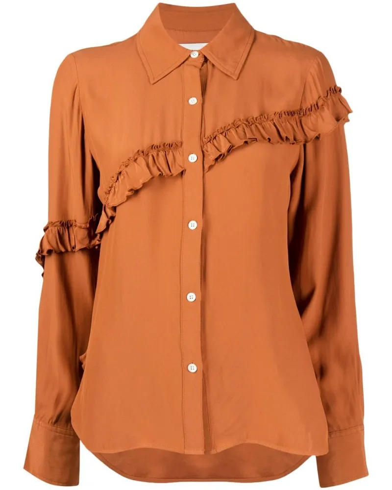 3.1 phillip lim Hemd mit Rüschen - Orange Orange