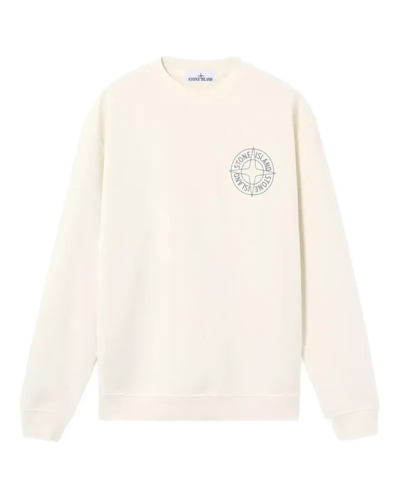 Stone Island Sweatshirt mit Logo-Print - Nude Nude