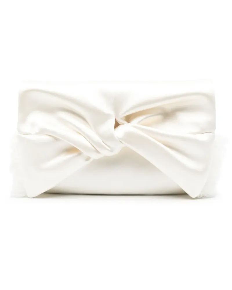 Anya Hindmarch Bow Clutch - Weiß Weiß