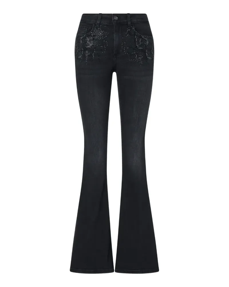 Liu Jo bootcut jeans with rhinestones - Schwarz Schwarz