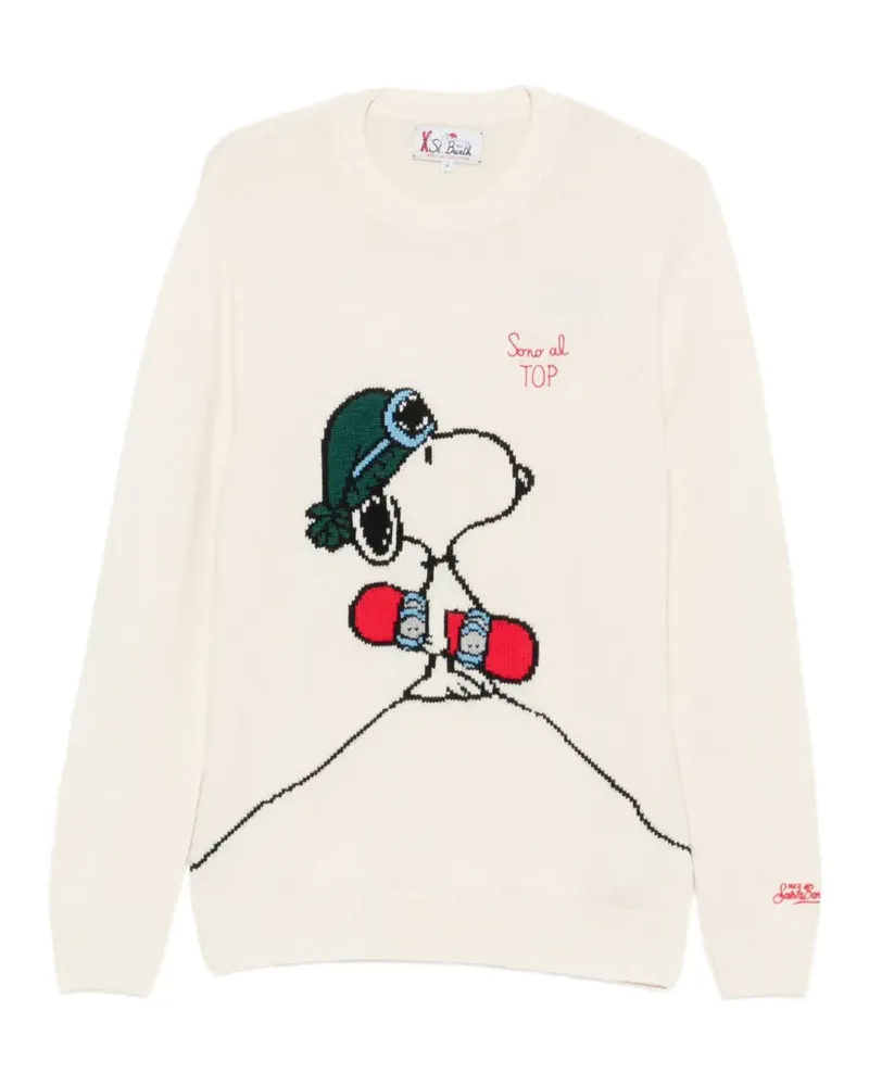 MC2 Saint Barth Snoopy-intarsia sweater - Nude Nude
