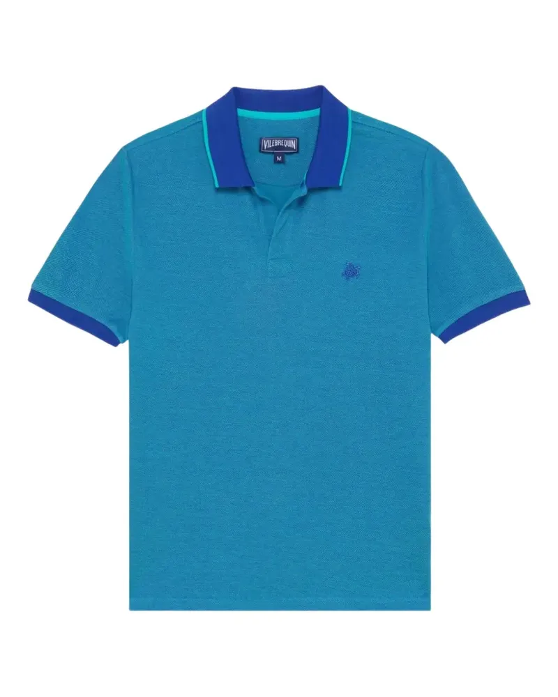 Vilebrequin logo-embroidered polo shirt - Blau Blau