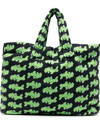 Natasha Zinko Shopper mit "High"-Print Blau