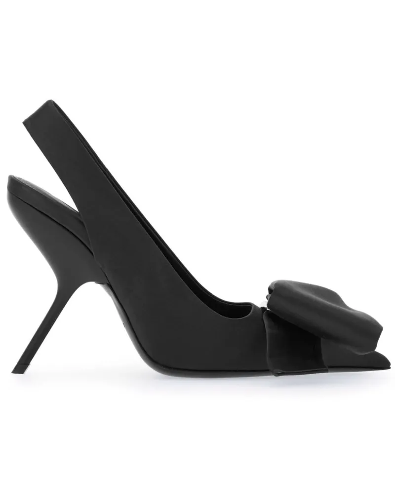 Ferragamo Slingback-Pumps 105mm - Schwarz Schwarz