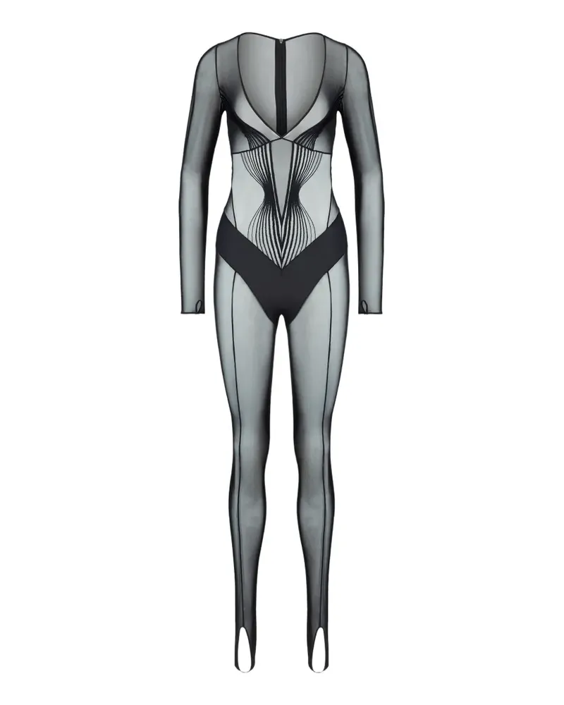 Aubade Midnight Storm Catsuit - Schwarz Schwarz