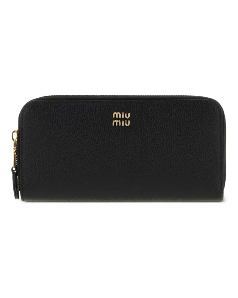 Miu Miu Großes Portemonnaie - Schwarz Schwarz