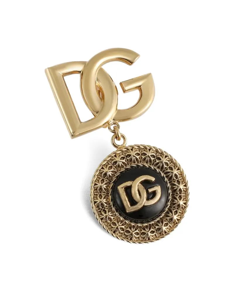 Dolce & Gabbana DG Medaillon Ohrringe - Gold Gold