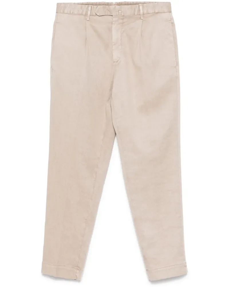 Dell'oglio Tapered-Hose mit Falten - Nude Nude