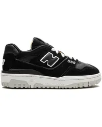 New Balance 550 Wildleder-Sneakers Schwarz