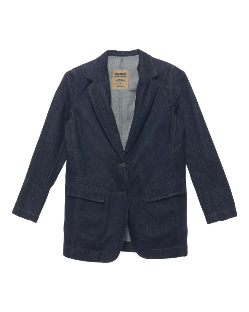 Uma Wang Blazer mit Knopfverschluss - Blau Blau