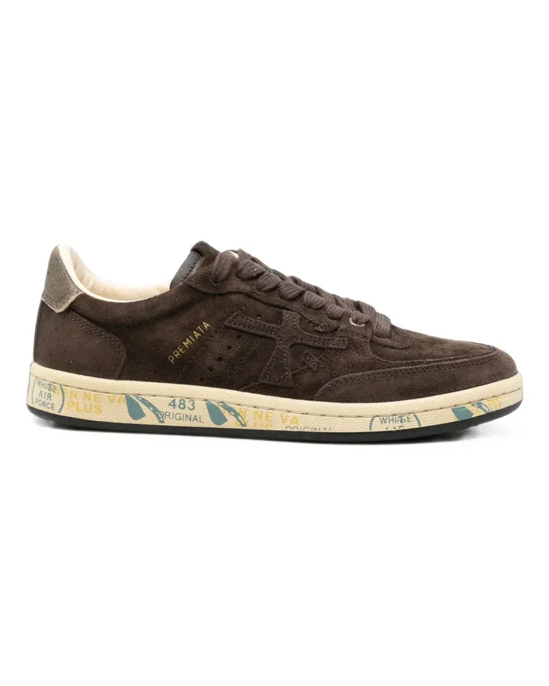 Premiata Sneakers aus Wildleder mit Logo-Patch - Braun Braun