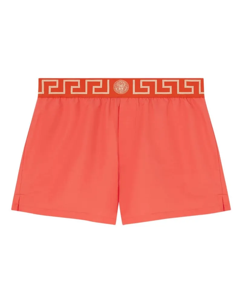 Versace Badeshorts mit Greca-Bund - Rot Rot