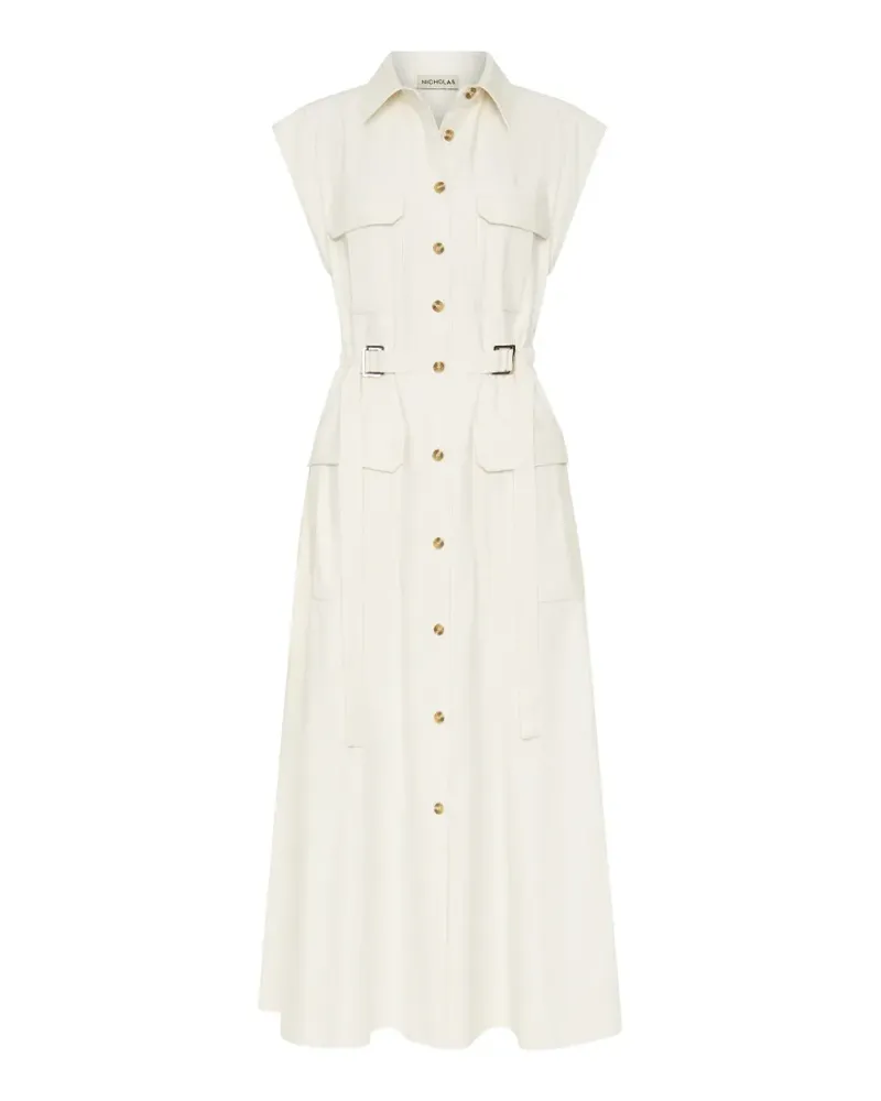 NICHOLAS Hemdkleid mit Schnalle - Nude Nude