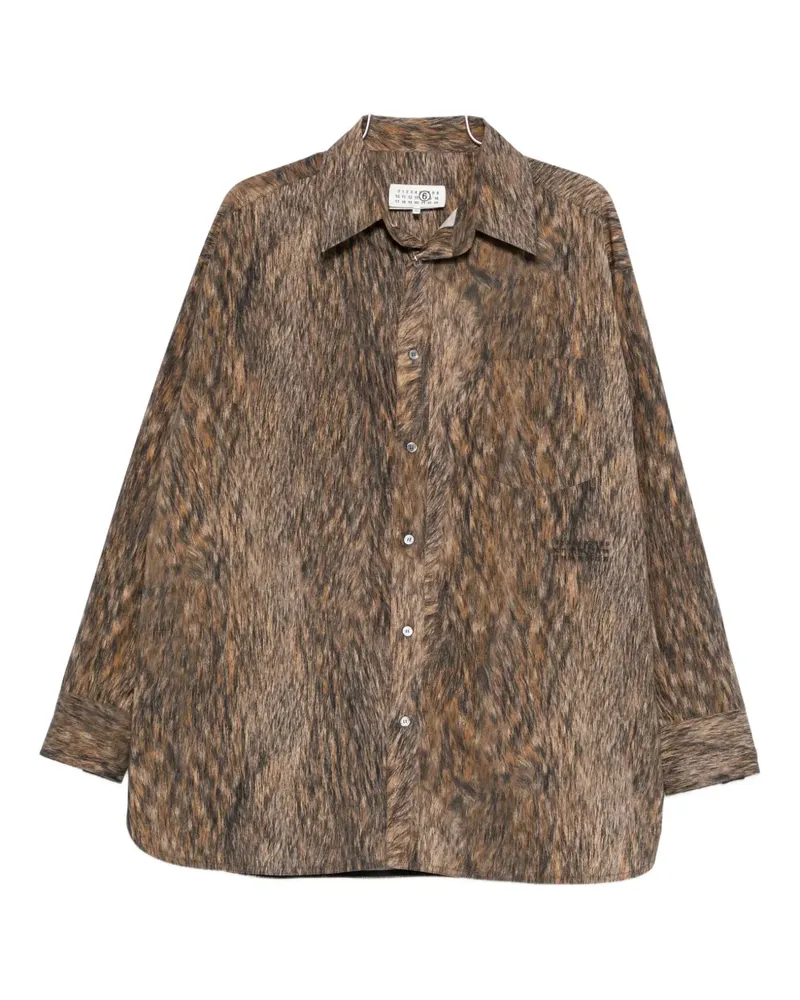 Maison Margiela long-sleeve shirt - Braun Braun