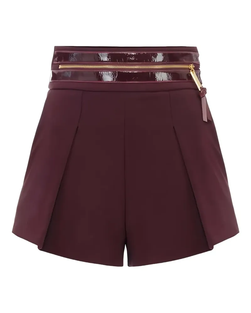 Elisabetta Franchi Hoch sitzende Shorts - Braun Braun