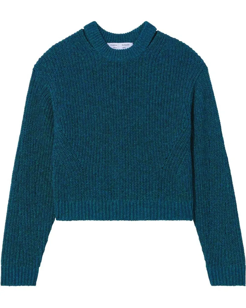 Proenza Schouler Gerippter Pullover Blau