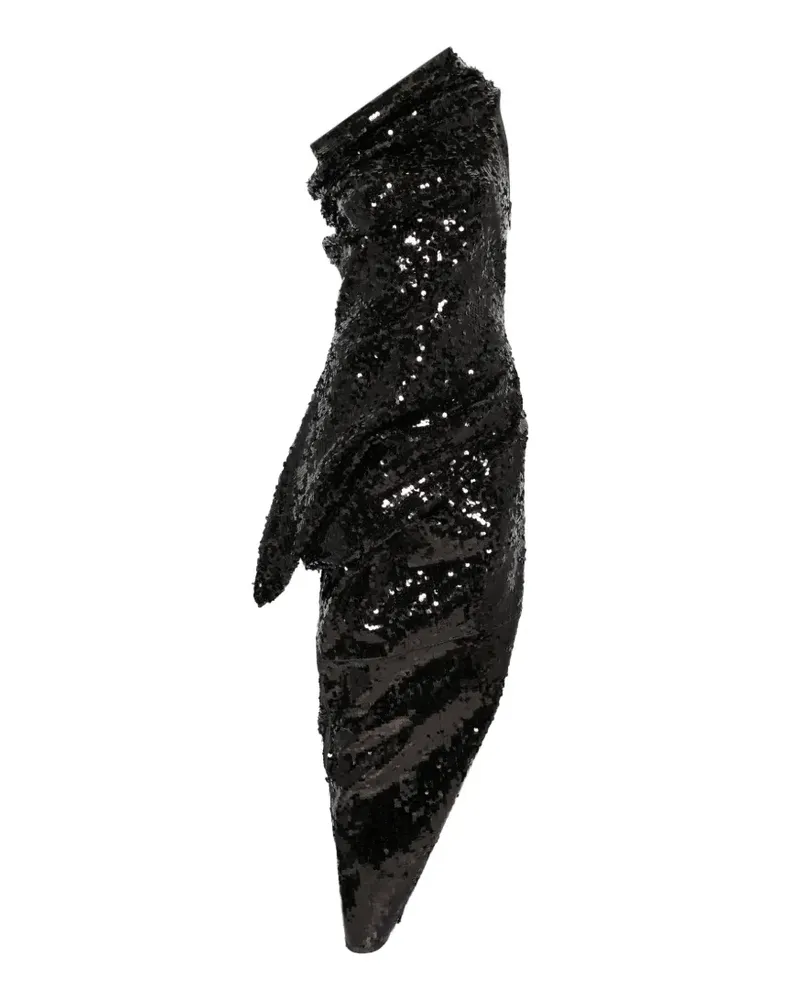 Rick Owens Walrus asymmetric dress - Schwarz Schwarz