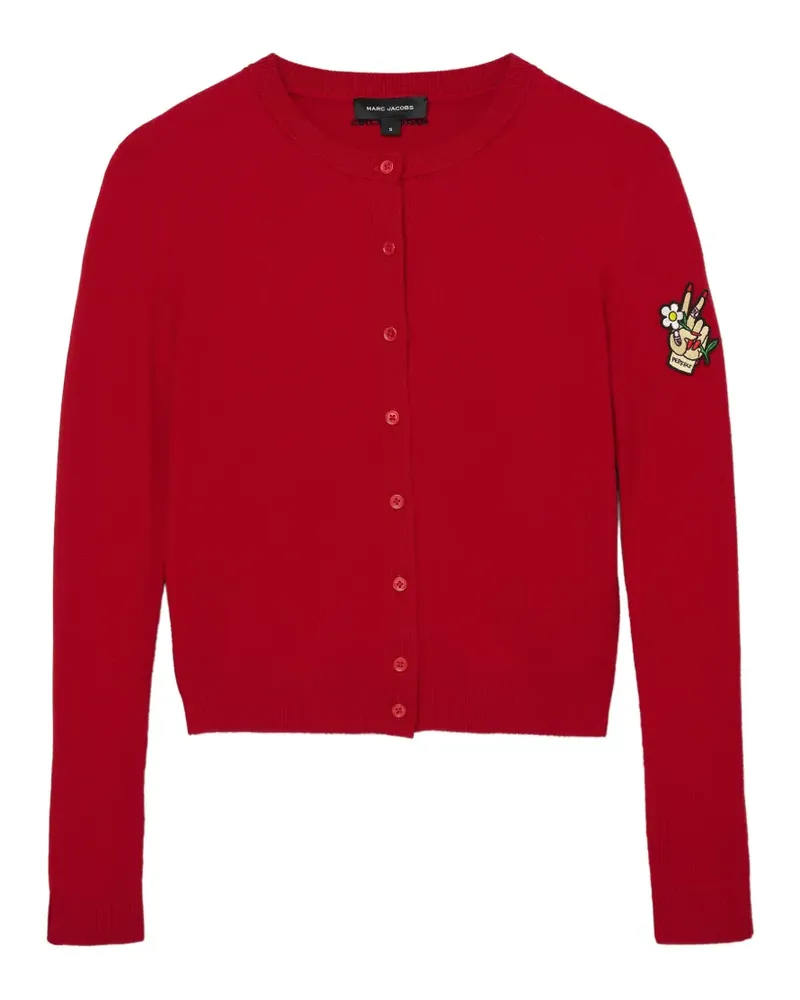 Marc Jacobs Tattoo-appliqué cardigan - Rot Rot