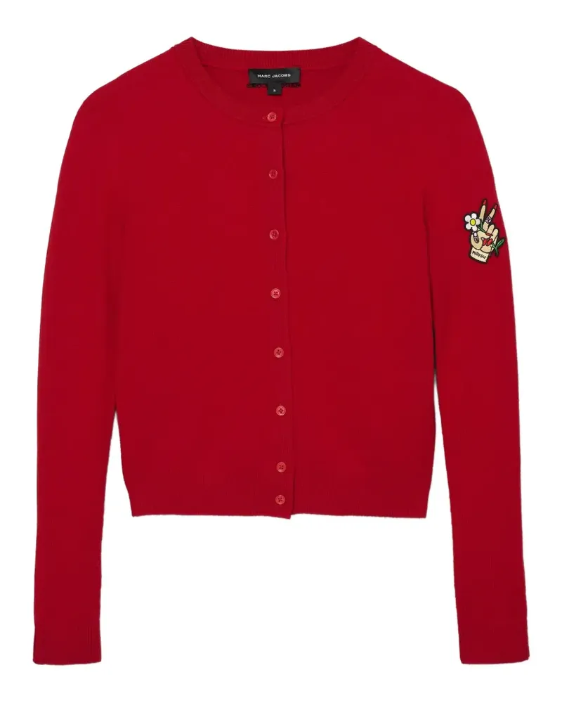 Marc Jacobs Cardigan mit Tattoo-Applikation - Rot Rot