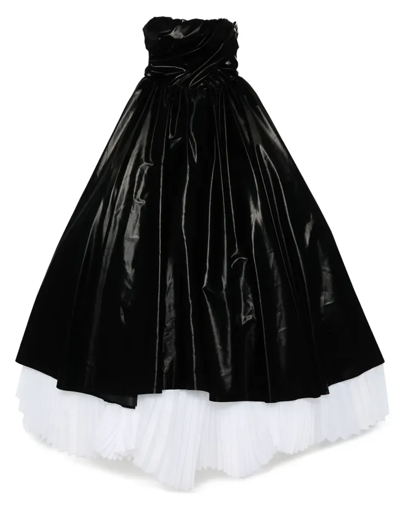 ALMAZ Maxikleid mit Bandeau-Style - Schwarz Schwarz