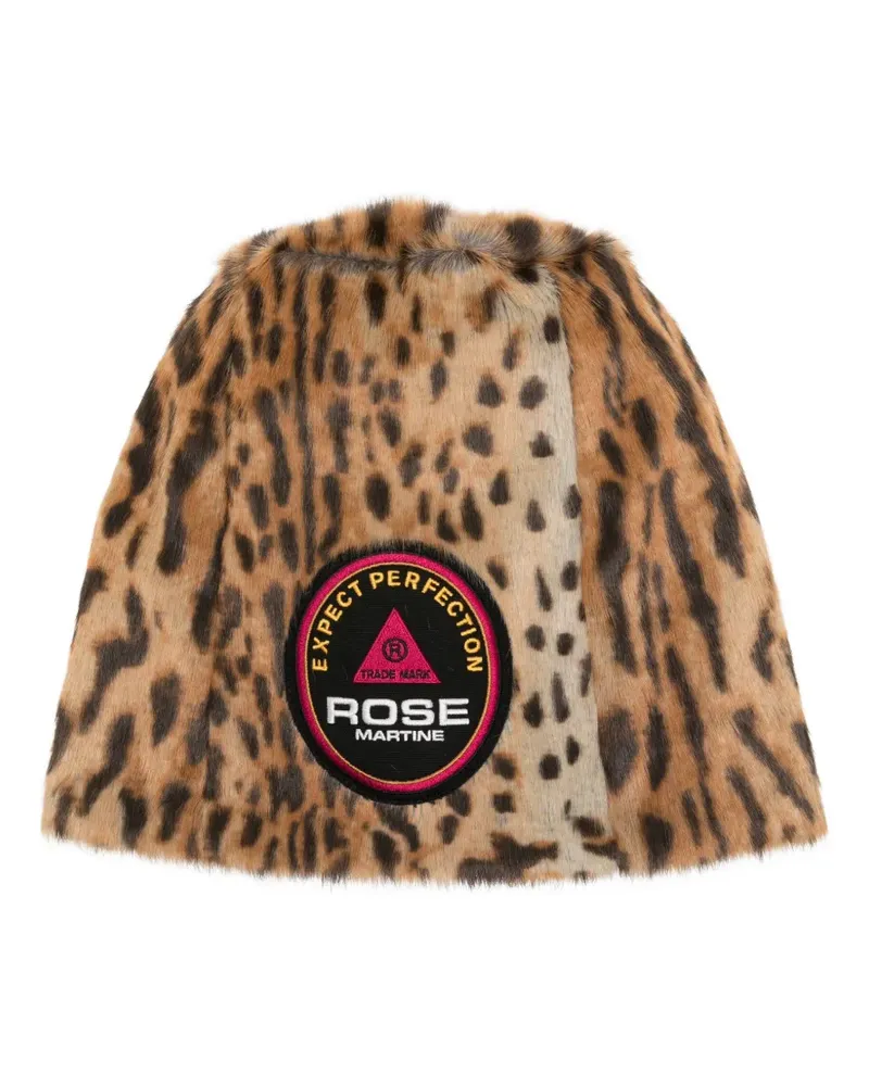 Martine Rose Hut mit Leoparden-Print - Braun Braun