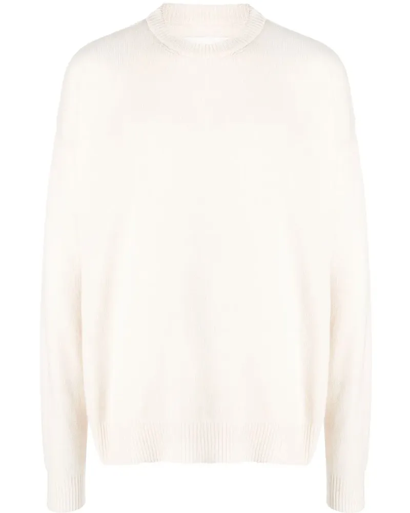 Jil Sander Kaschmirpullover mit Rundhalsausschnitt - Nude Nude