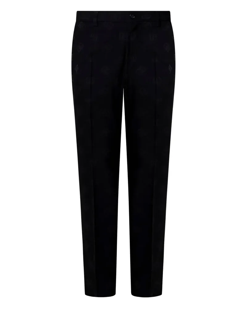 Dolce & Gabbana Hose mit Monogrammmuster - Schwarz Schwarz