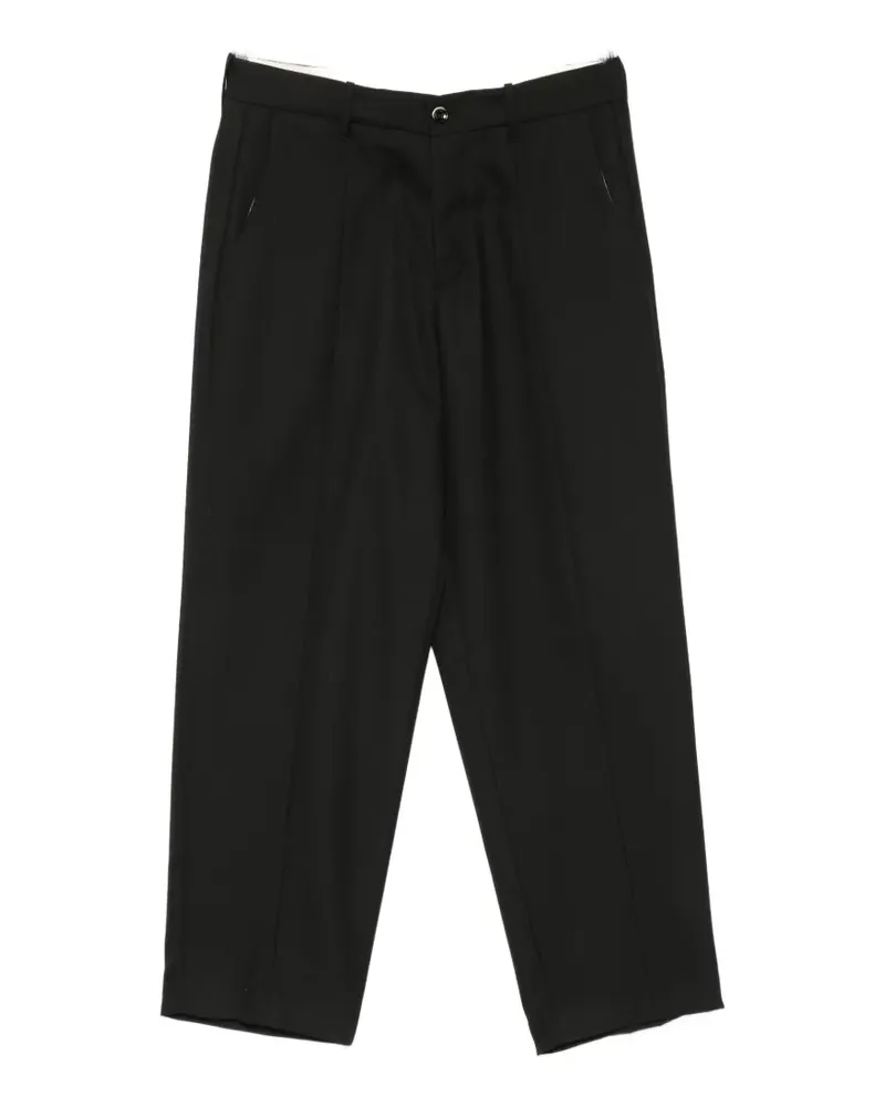 nine:inthe:morning Meteorite pressed-crease straight-leg trousers - Schwarz Schwarz