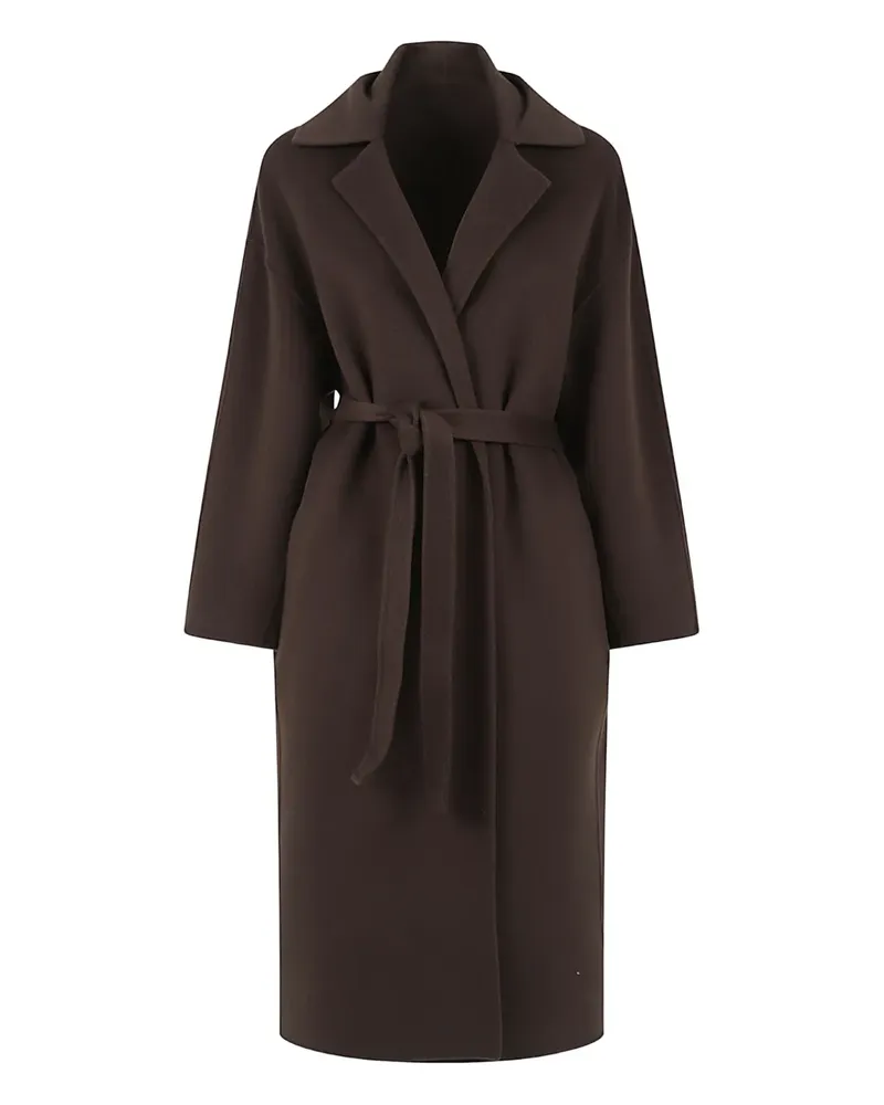 Alberta Ferretti Mantel mit Gürtel - Braun Braun