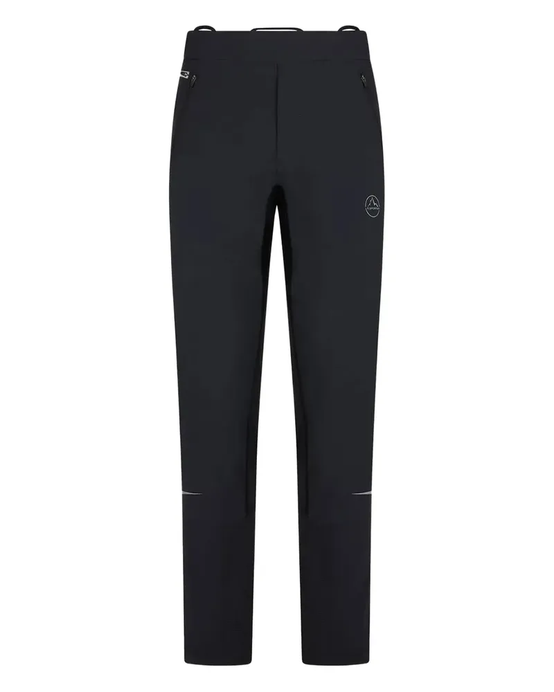 La Sportiva Hose mit Logo-Print - Schwarz Schwarz