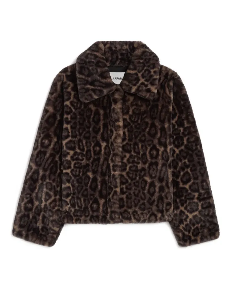 APPARIS Elis leopard-print jacket - Braun Braun