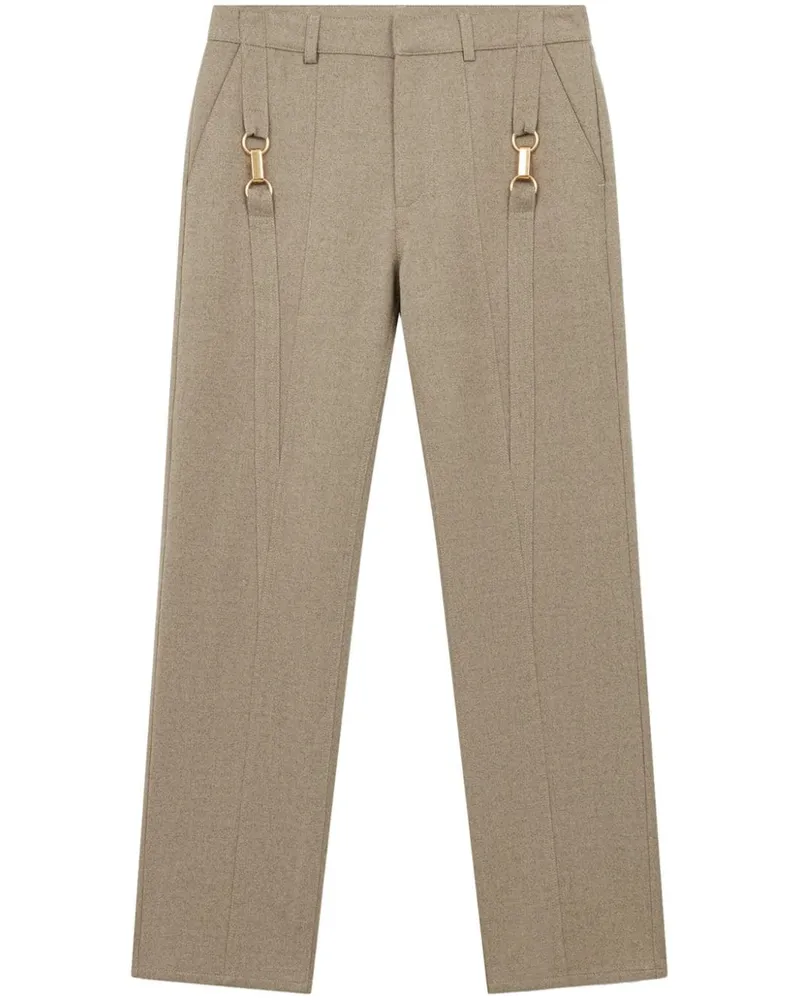 Stella McCartney Flanellhose mit Beschlägen - Nude Nude