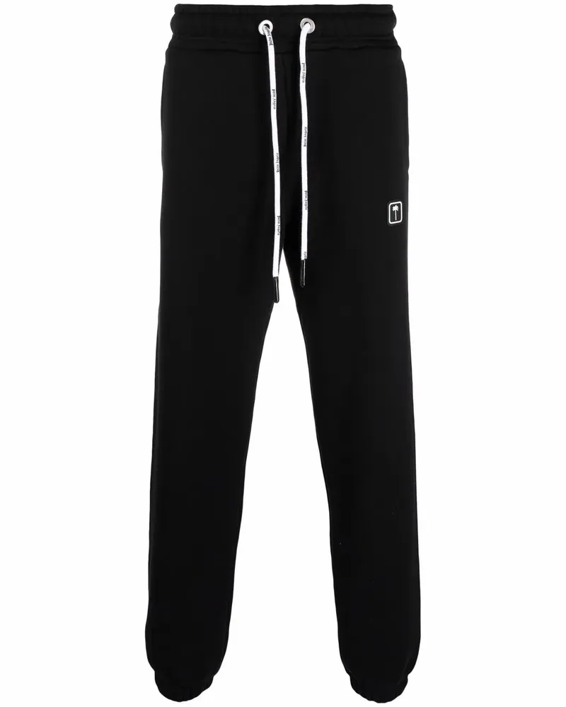 Palm Angels Jogginghose mit Logo-Patch - Schwarz Schwarz