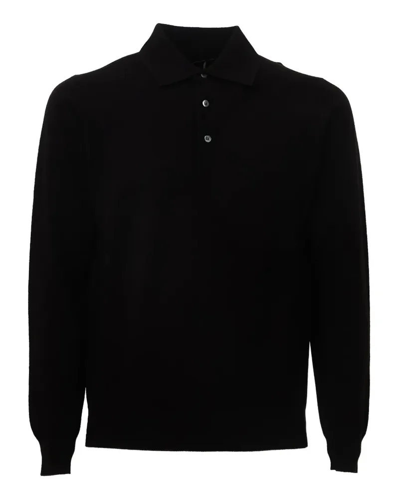 Filippo de Laurentiis Langärmeliges Poloshirt - Braun Braun