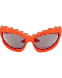 Balenciaga Sonnenbrille mit ovalem Gestell Orange