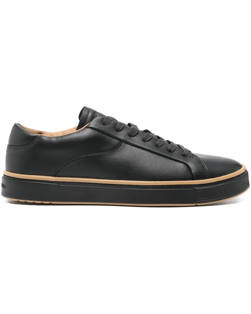 Emporio Armani Sneakers mit Schnürung - Schwarz Schwarz