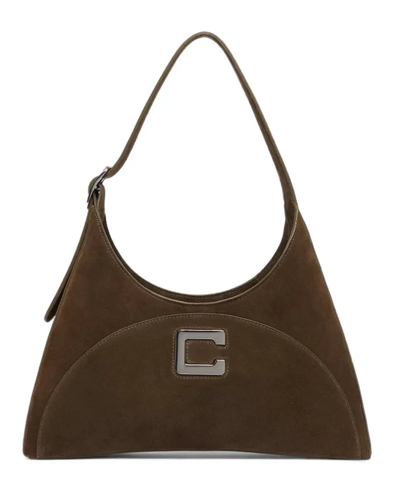 Carel Concorde Schultertasche aus Wildleder - Grün Grün