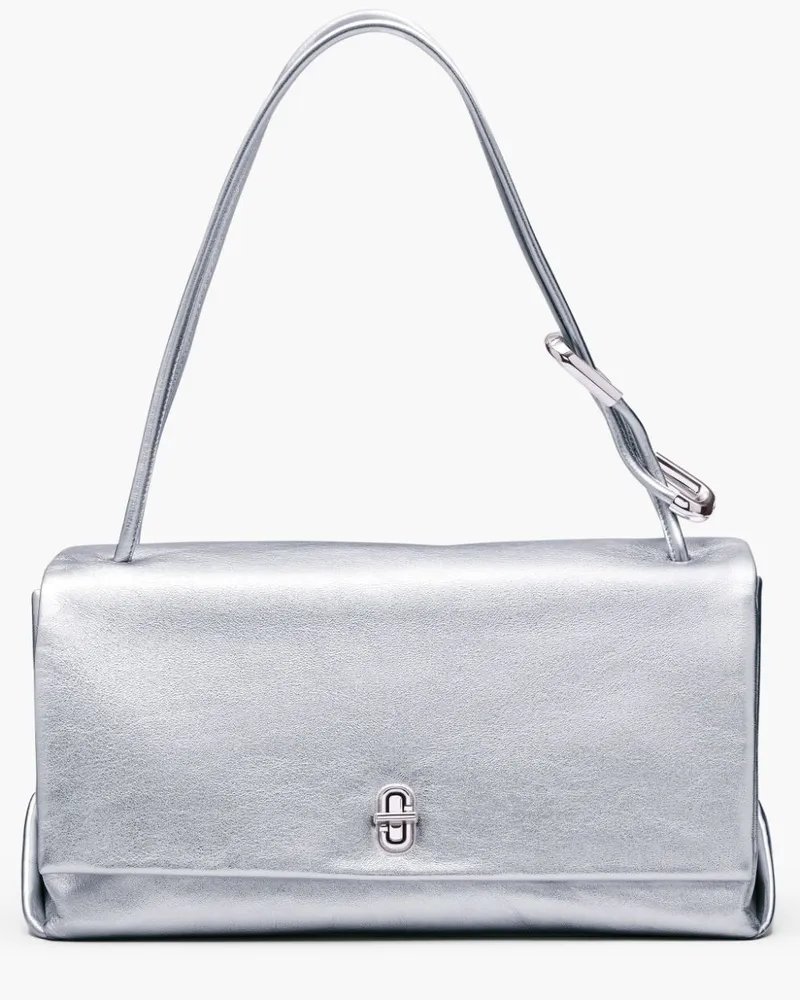 Marc Jacobs The Large Metallic Dual Schultertasche - Silber Silber