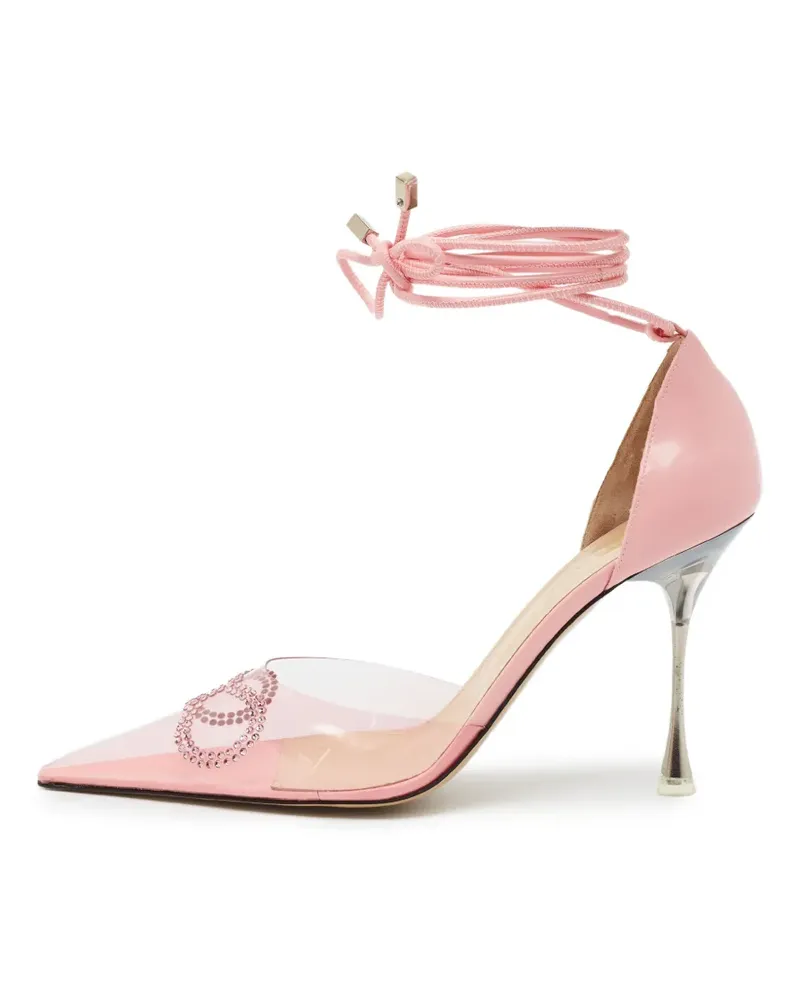 Mach & Mach Pumps mit Kristallschleife - Rosa Rosa