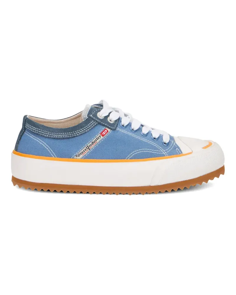 Diesel platform canvas sneakers - Blau Blau