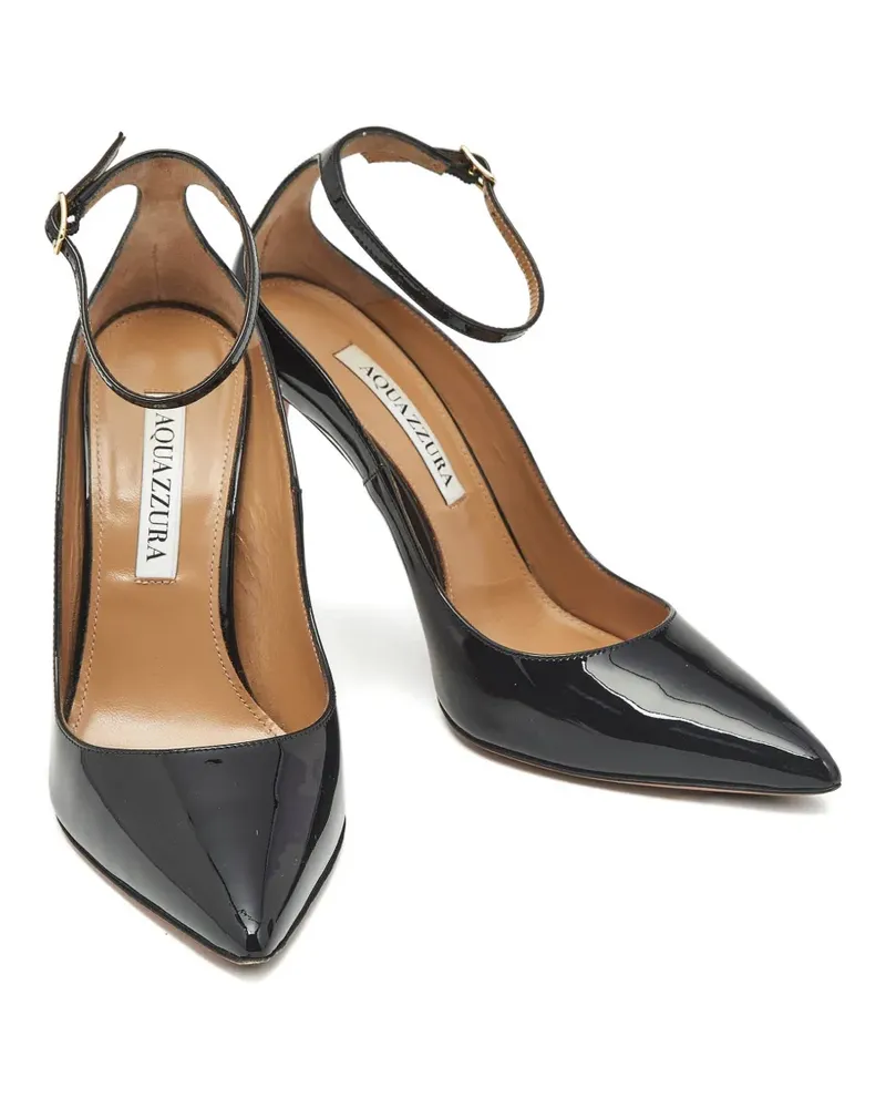 Aquazzura Love Affair Lackleder-Pumps mit spitzer Kappe - Schwarz Schwarz