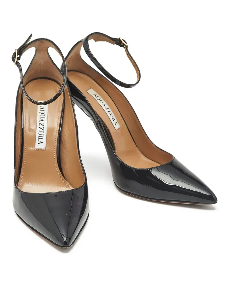 Aquazzura Love Affair Lackleder-Pumps mit spitzer Kappe - Schwarz Schwarz
