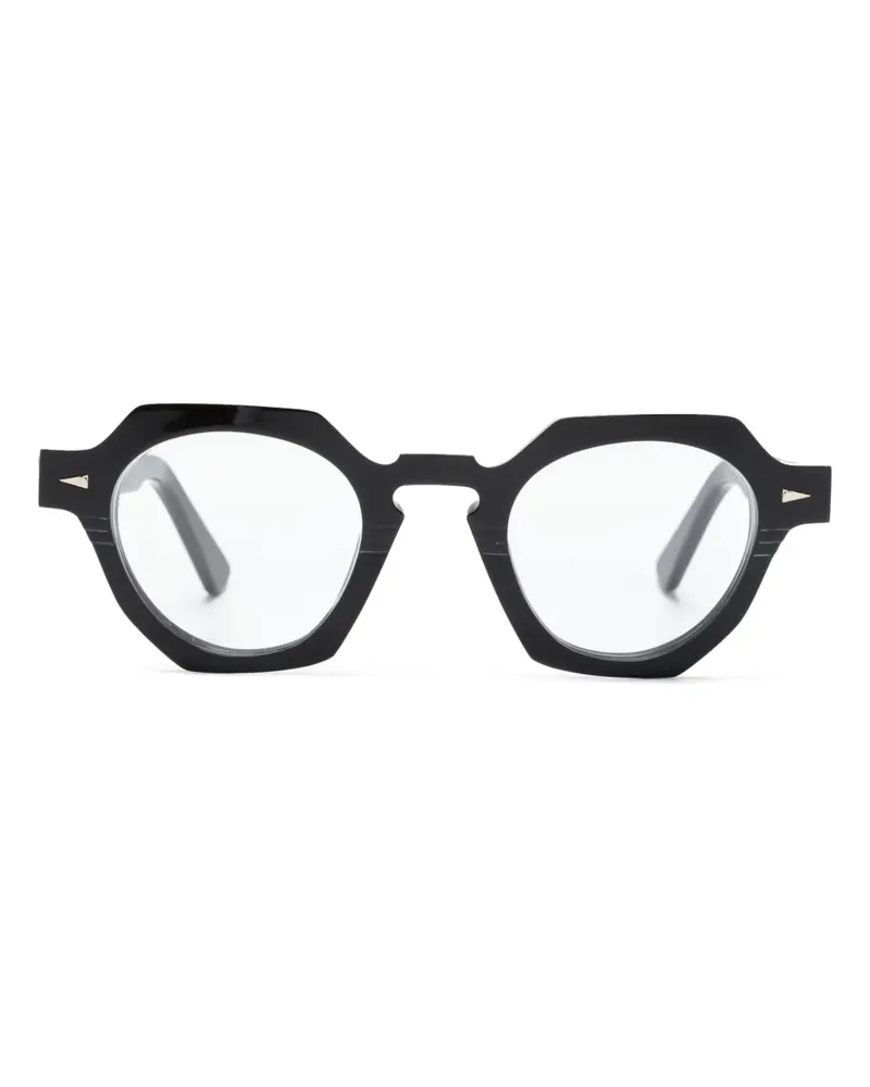 AHLEM Sechseckige Rue de la Paix Brille - Schwarz Schwarz