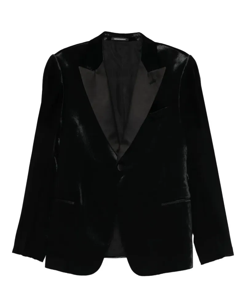 Emporio Armani Sakko mit steigendem Revers - Schwarz Schwarz