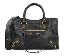 Kleiner Le City Tote Bag mit Nieten - Schwarz