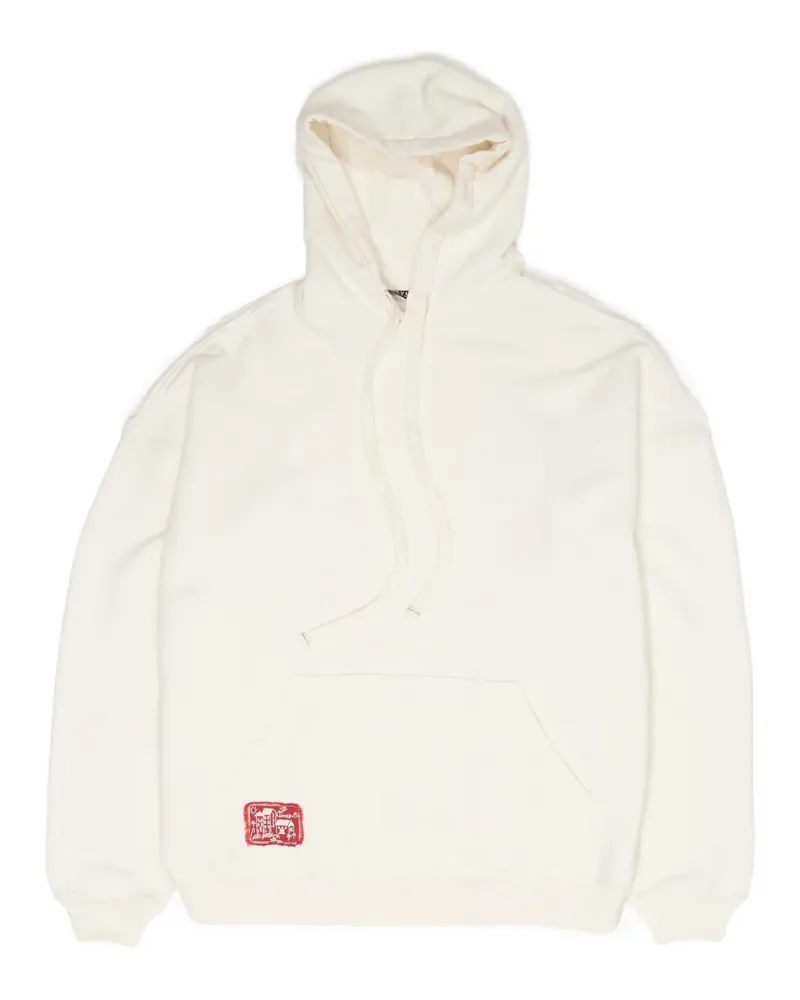 BIMBA Y LOLA Hoodie mit Logo-Patch - Weiß Weiß