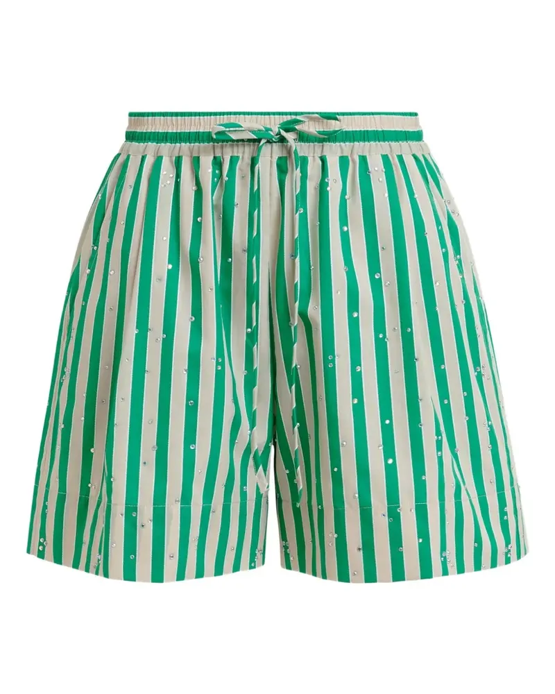 Essentiel Shorts mit Strassverzierung - Grün Grün