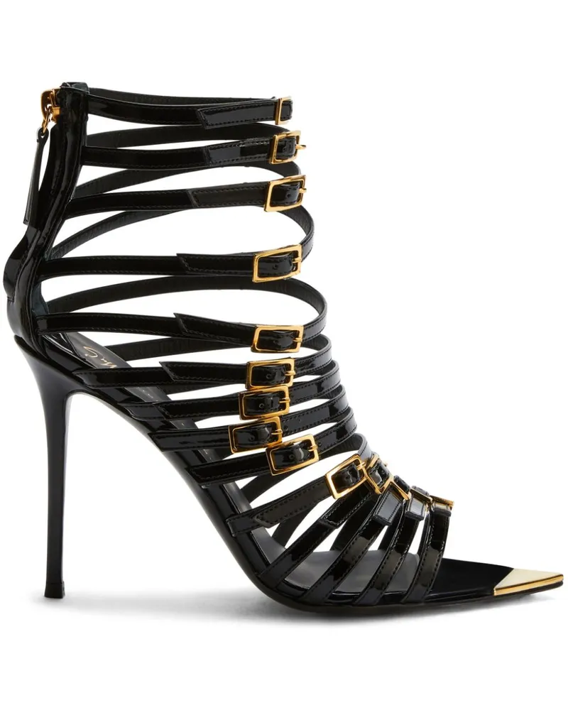 Giuseppe Zanotti Inntriigo Punk Sandalen 105mm - Schwarz Schwarz