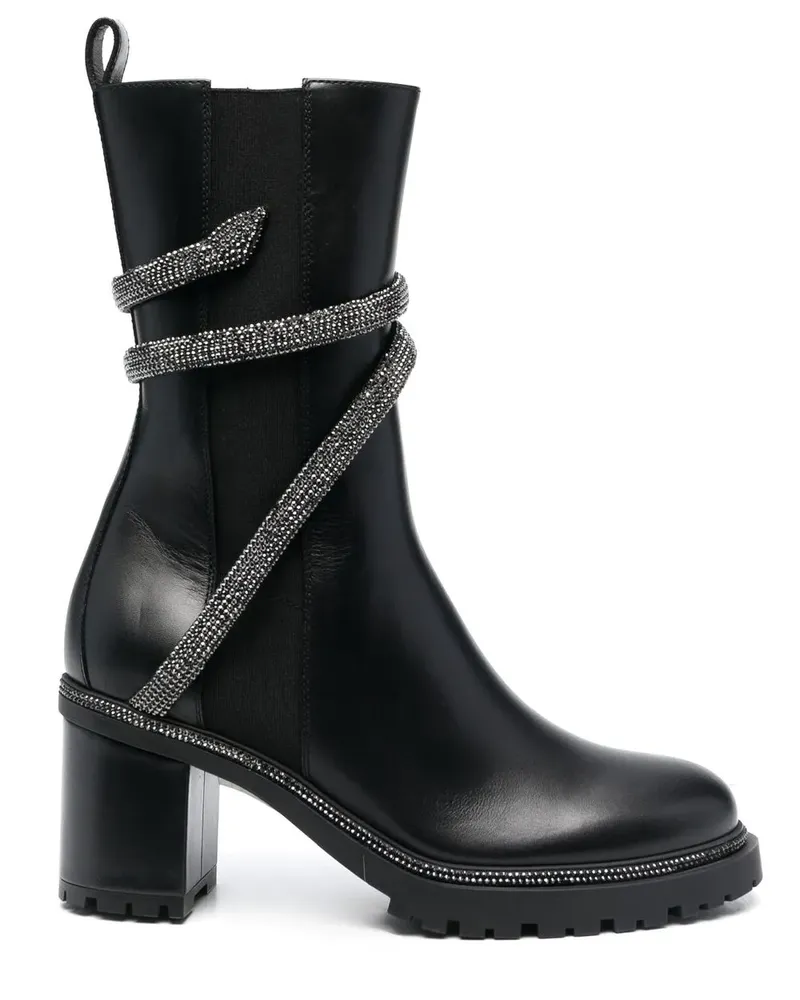 René Caovilla Cleo Chelsea-Boots 65mm - V213 BLACK/JET HEMATITE V213